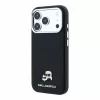 Karl Lagerfeld Pu Grained Semi Wrap K&Amp;Ch Heads MagSafe tok, Apple iPhone 18 Pro Max - fekete