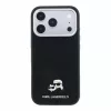 Karl Lagerfeld Pu Grained Semi Wrap K&Amp;Ch Heads MagSafe tok, Apple iPhone 18 Pro Max - fekete