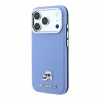 Karl Lagerfeld Pu Grained Semi Wrap K&Amp;Ch Heads MagSafe tok, Apple iPhone 18 Pro - kék