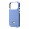 Karl Lagerfeld Pu Grained Semi Wrap K&Amp;Ch Heads MagSafe tok, Apple iPhone 18 Pro - kék