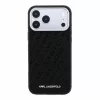 Karl Lagerfeld Pu Grained Allover Semi Wrap MagSafe tok, iPhone 18 Pro Max - fekete