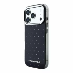   Karl Lagerfeld Iml Rhinestones Allover MagSafe tok, iPhone 18 Pro - fekete