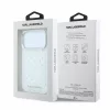 Karl Lagerfeld Iml Rhinestones Allover MagSafe tok, iPhone 18 Pro - fehér