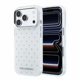   Karl Lagerfeld Iml Rhinestones Allover MagSafe tok, iPhone 18 Pro Max - fehér