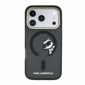   Karl Lagerfeld IML Choupette Peekaboo MagSafe tok, Apple iPhone 18 Pro - fekete