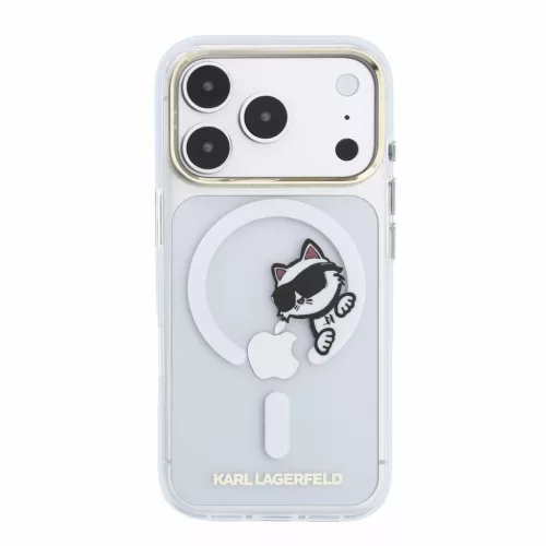 Karl Lagerfeld IML Choupette Peekaboo MagSafe tok, Apple iPhone 18 Pro - Transparent