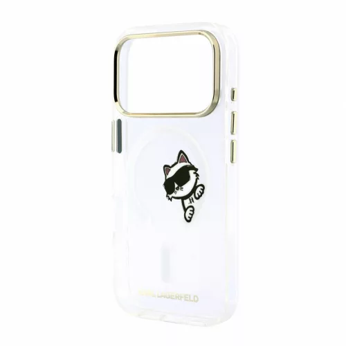 Karl Lagerfeld IML Choupette Peekaboo MagSafe tok, Apple iPhone 18 Pro - Transparent