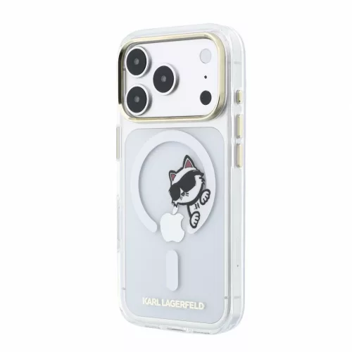 Karl Lagerfeld IML Choupette Peekaboo MagSafe tok, Apple iPhone 18 Pro Max - Transparent