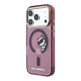   Karl Lagerfeld IML Choupette Peekaboo MagSafe tok, Apple iPhone 18 Pro - Burgundy