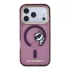 Karl Lagerfeld IML Choupette Peekaboo MagSafe tok, Apple iPhone 18 Pro - Burgundy