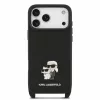 Karl Lagerfeld Saffiano Crossbody Popruh Karl And Choupette tok, iPhone 18 Pro - fekete