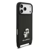 Karl Lagerfeld Saffiano Crossbody Popruh Karl And Choupette tok, iPhone 18 Pro - fekete