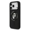 Karl Lagerfeld Liquid Silicone Karl And Choupette MagSafe tok, Apple iPhone 18 Pro - fekete