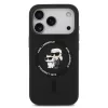 Karl Lagerfeld Liquid Silicone Karl And Choupette MagSafe tok, Apple iPhone 18 Pro - fekete