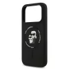 Karl Lagerfeld Liquid Silicone Karl And Choupette MagSafe tok, Apple iPhone 18 Pro - fekete