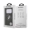 Karl Lagerfeld Liquid Silicone Karl And Choupette MagSafe tok, Apple iPhone 18 Pro - fekete