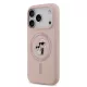 Karl Lagerfeld Liquid Silicone Karl And Choupette MagSafe tok, Apple iPhone 18 Pro - rózsaszín