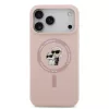 Karl Lagerfeld Liquid Silicone Karl And Choupette MagSafe tok, Apple iPhone 18 Pro Max - rózsaszín