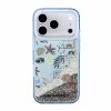 Karl Lagerfeld Liquid Glitter Beach tok, Apple iPhone 18 Pro - kék