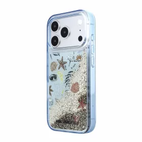   Karl Lagerfeld Liquid Glitter Beach tok, Apple iPhone 18 Pro Max - kék