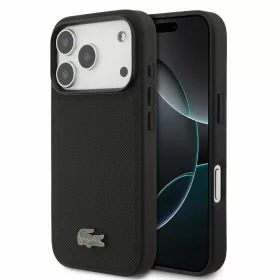   Lacoste PVC Iconic Petit Pique Metal Logo MagSafe tok, Apple iPhone 18 Pro - Black