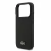 Lacoste PVC Iconic Petit Pique Metal Logo MagSafe tok, Apple iPhone 18 Pro - Black