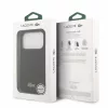 Lacoste PVC Iconic Petit Pique Metal Logo MagSafe tok, Apple iPhone 18 Pro - Black