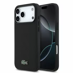  Lacoste PVC Iconic Petit Pique Metal Logo MagSafe tok, Apple iPhone 18 Pro Max - Black