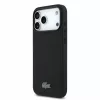 Lacoste PVC Iconic Petit Pique Metal Logo MagSafe tok, Apple iPhone 18 Pro Max - Black