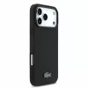 Lacoste PVC Iconic Petit Pique Metal Logo MagSafe tok, Apple iPhone 18 Pro Max - Black