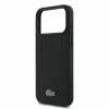 Lacoste PVC Iconic Petit Pique Metal Logo MagSafe tok, Apple iPhone 18 Pro Max - Black