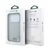 Lacoste PVC Iconic Petit Pique Metal Logo MagSafe tok, Apple iPhone 18 Pro - szürke