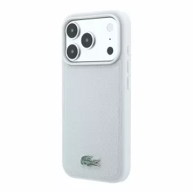   Lacoste PVC Iconic Petit Pique Metal Logo MagSafe tok, Apple iPhone 18 Pro Max - szürke