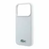 Lacoste PVC Iconic Petit Pique Metal Logo MagSafe tok, Apple iPhone 18 Pro Max - szürke