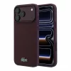 Lacoste PVC Iconic Petit Pique Metal Logo MagSafe tok, Apple iPhone 18 Pro - Burgundy