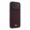 Lacoste PVC Iconic Petit Pique Metal Logo MagSafe tok, Apple iPhone 18 Pro - Burgundy