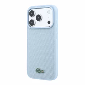   Lacoste PVC Iconic Petit Pique Metal Logo MagSafe tok, Apple iPhone 18 Pro - kék