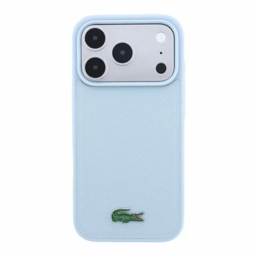 Lacoste PVC Iconic Petit Pique Metal Logo MagSafe tok, Apple iPhone 18 Pro - kék