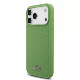   Lacoste PVC Iconic Petit Pique Metal Logo MagSafe tok, Apple iPhone 18 Pro Max - Estragon