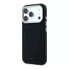 Lacoste PVC Petit Pique Semi Wrap Embossed MagSafe tok, Apple iPhone 18 Pro - fekete