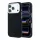 Lacoste PVC Petit Pique Semi Wrap Embossed MagSafe tok, Apple iPhone 18 Pro Max - Black
