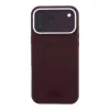Lacoste PVC Petit Pique Semi Wrap Embossed MagSafe tok, Apple iPhone 18 Pro Max - Burgundy