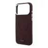 Lacoste PVC Petit Pique Semi Wrap Embossed MagSafe tok, Apple iPhone 18 Pro Max - Burgundy