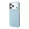 Lacoste PVC Petit Pique Semi Wrap Embossed MagSafe tok, Apple iPhone 18 Pro - kék
