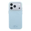 Lacoste PVC Petit Pique Semi Wrap Embossed MagSafe tok, Apple iPhone 18 Pro - kék