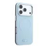 Lacoste PVC Petit Pique Semi Wrap Embossed MagSafe tok, Apple iPhone 18 Pro - kék