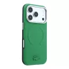 Lacoste PVC Petit Pique Semi Wrap Embossed MagSafe tok, Apple iPhone 18 Pro - Estragon