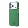 Lacoste PVC Petit Pique Semi Wrap Embossed MagSafe tok, Apple iPhone 18 Pro Max - Estragon