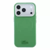 Lacoste PVC Petit Pique Semi Wrap Embossed MagSafe tok, Apple iPhone 18 Pro Max - Estragon