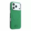 Lacoste PVC Petit Pique Semi Wrap Embossed MagSafe tok, Apple iPhone 18 Pro Max - Estragon